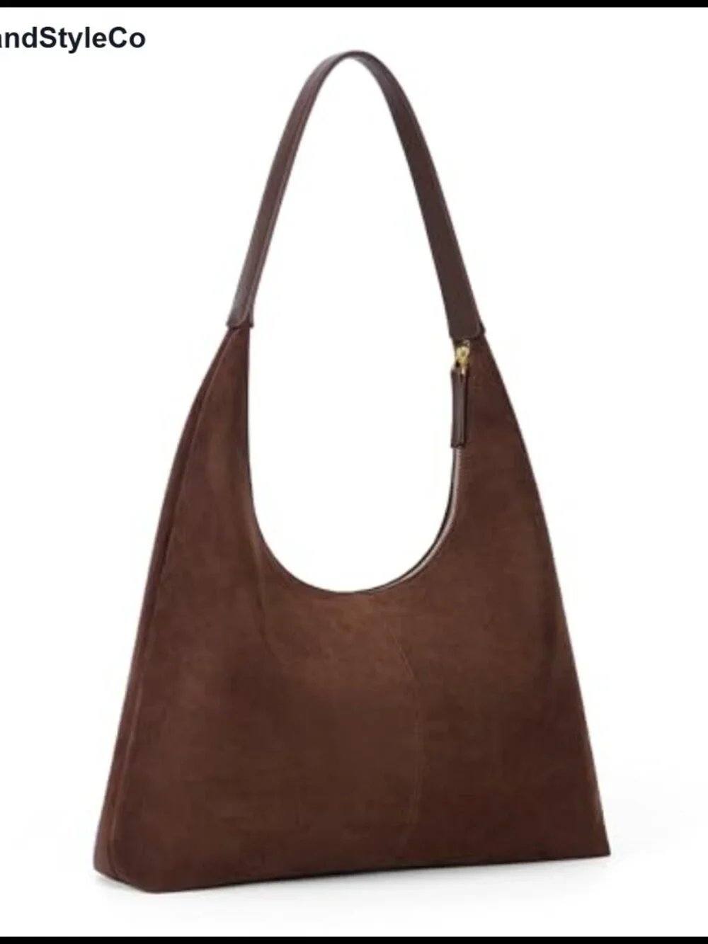 Faux Suede Slouchy Hobo Bag Women Shoulder Tote Fall Purse